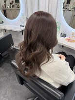 コアブラン 原宿 明治神宮前(CORE blanc)&nbsp;ブリーチなしダブルカラーアッシュブラウンスモーキーブラウン