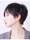 【sheta/三畑賢人】黒髪小顔大人ショートネビージュ
