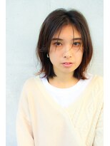 モリオ フロム ロンドン 大宮2号店(morio from London)&nbsp;【なかじま ひびき】シースルーバング×外ハネロブ