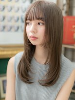 カバーヘア ブリス 上尾西口店(COVER HAIR bliss)&nbsp;オリーブグレージュ小顔シースルーバングb上尾20代30代40代!