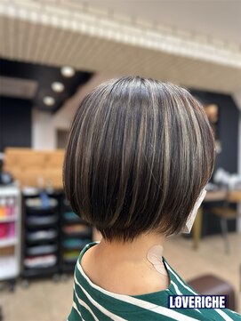 ラブリッシュ(LOVERICHE) コントラストハイライトショート【浜崎】