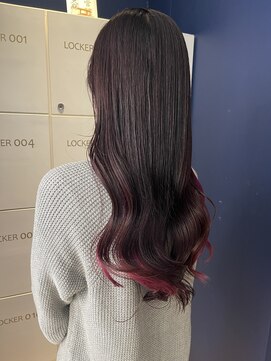 コワファースト 大分(COIFF1RST) インナーピンクパープルカラー