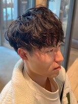 メンズサロン ブロック(Men's Salon bloc)&nbsp;ニュアンスパーマ　束感　マッシュショート　ツーブロック　短髪