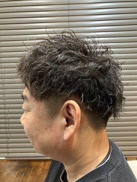 ガイズ ヘアー イサミ(GUY'S HAIR 133) ダークアッシュ/アッシュブラック/カルマパーマ/ベリーショート