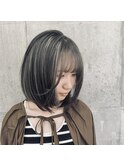 ハイライト×ひし形ボブ