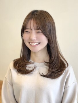 ビューエヒメ(VIEW EHIME) ★小顔前髪レイヤーカットナチュラル透明感ベージュ