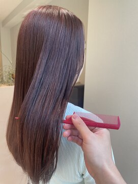 レイ(Lei) 【髪質改善】縮毛矯正　ヴァイオレットピンク