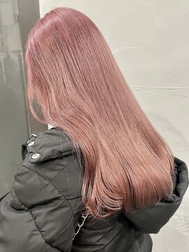 アルコイリスバイドールヘアー(ARCOIRIS by Dollhair) 都島/酸性カラー/ブリーチ/ベビーピンク/ピンクベージュ