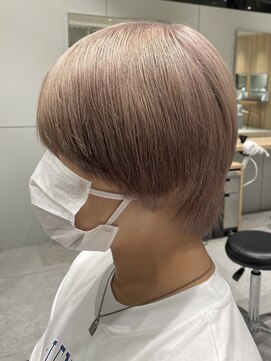 フイ 新宿3丁目(Hui) ハイトーンカラー/マッシュパーマ/アースカラー/men's/