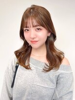 ノエシキカ(noe sikika)&nbsp;韓国レイヤー前髪ありベージュ20代30代E139