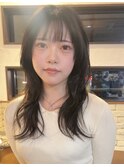 レイヤーカット/ハッシュカット/ロングレイヤー/韓国風レイヤー