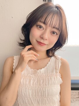 アグノス 青山(Agnos) 小顔 似合わせカット メルティーカラー ウェーブミディアム