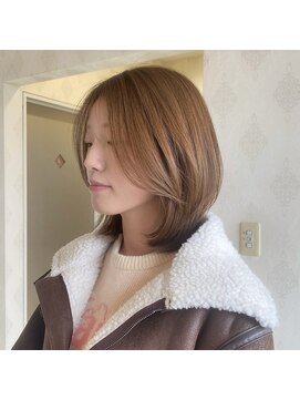 シュウ(shu) ベージュカラー/韓国顔まわりカット/レイヤーカット