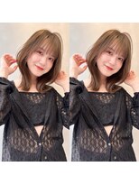 ロンドプロフィール 浦和(Lond profil)&nbsp;顔まわりレイヤー外ハネ韓国風ヘア髪質改善浦和ボブ