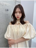 上品可愛い◇韓国くびれヘア/長め前髪/ショコラブラウン