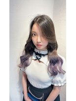 アジールヘア 池袋東口店(agir hair)&nbsp;☆ラベンダーミルクティー/韓国風巻き/レイヤーカット/池袋東口