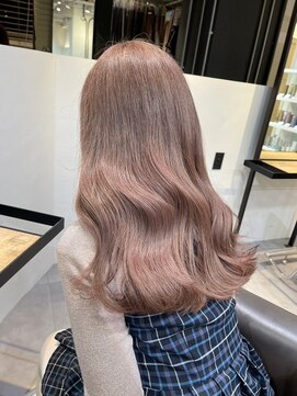 ベレーザ 渋谷神南(Beleza) 14208ブリーチ＆ダブルカラーオリーブミルクティーベージュ