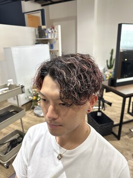 リーブルサニー(Libre Sunny) 七三パート×波巻きスパイラル