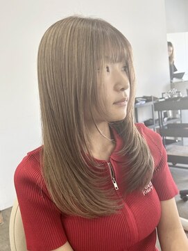 ビルド(build) レイヤーカット/ダブルカラー/ベージュ/新越谷/南越谷