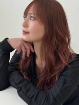 レム 仙台店(L.E.M)&nbsp;《L.E.M 仙台店》ブリーチなしコーラルカラー/及川翔