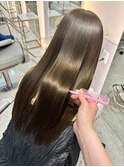 髪質改善＊暗めカラーオリーブベージュ＊美髪【Zina札幌】