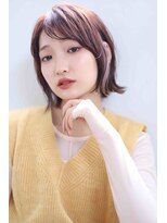 アイナ 銀座(Aina)&nbsp;イヤリングハイライトカラーくびれボブヘア【Aina銀座】