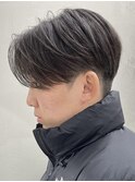 大分ニュアンスパーマメンズカット微分けセンターパートマッシュ