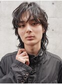 MEN’S HAIRブルーブラックシャドウパーマ