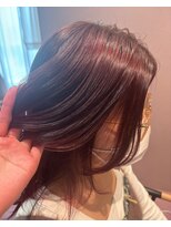 ベルタバイメルク(belta by merc.) ブリーチなしカシスブラウン1.24ミディアムレイヤーカット