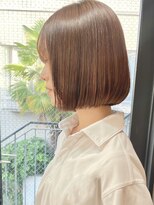 ラス トーキョー(LAS TOKYO)&nbsp;前下がりボブ切りっぱなしボブショートボブ縮毛矯正 髪質改善