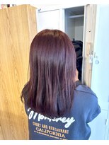 ナビ 船橋駅(nabi)&nbsp;ブリーチなしで作るカシスピンクカラー