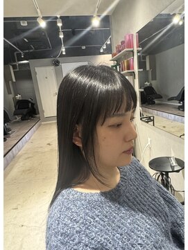 ギルド(Guild) 薄めワイドバングでつくる大人ナチュラルロング