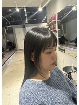 ギルド(Guild) 薄めワイドバングでつくる大人ナチュラルロング