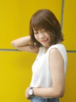 ベベ マルヤマ('BEBE maruyama)&nbsp;切りっぱなしブラウンベージュ