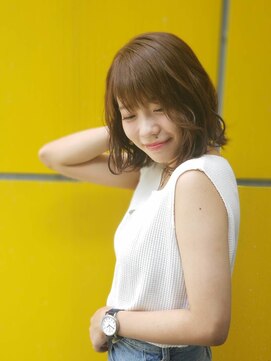 ベベ マルヤマ('BEBE maruyama) 切りっぱなしブラウンベージュ