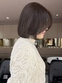 マイル 渋谷(mile)&nbsp;赤みを抑えた透明感のあるグレージュカラー得意です♪【顔周り】