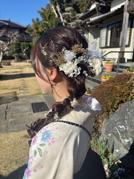 ライズ バイ レボ(RISE by REVO) [オケージョン/結婚式/成人式/七五三]編みおろしお呼ばれヘア