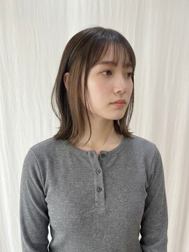ココカラヘアー ニコ(cococara hair nico) インナーカラー/イヤリングカラー/ベージュ/ミディアム