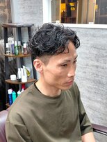 kaming 【40代髪型】朝ラク!スーツに合うツーブロックパーマヘア