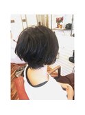 小顔カット×大人ボブ艶髪×パーマ<二子玉川店>