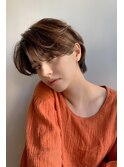 ゆるふわセンターパート_ワンサイドショートブランジュ