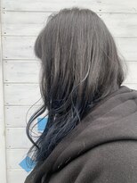 リッカヘアー(Ricca hair) スモークアッシュ×ダークネイビーグラデーション差がつく暗髪