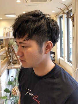 ヘアー テクニカ(hair Technica) ツーブロック!刈り上げマッシュショート×ニュアンスパーマ!