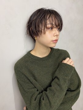 エフ ヘアーアンドリラクゼーション(F. hair & relaxation) 【F.】ウエット質感マッシュショート×シースルバング