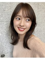 エマ ギンザ(EMMA GINZA)&nbsp;愛され小顔ミディヘア♪ シナモンベージュカラー