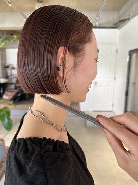 パーク(PARK) 大人可愛いミニボブショートボブパツっとボブ切りっぱなしボブ