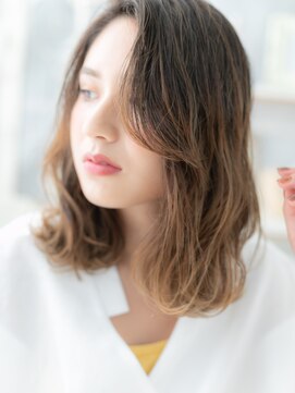 モッズヘア 越谷(mod's hair) ★デザインカラーオンブレかきあげボブパーマ20代30代40代★9