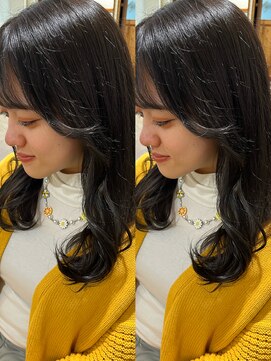 ネオリーブカップ 町田店(Neolive capu) 韓国風顔まわりレイヤーカット【町田/韓国風/顔まわりカット】
