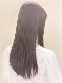 ヘアー ニーナ(hair nina)の写真/【高井戸駅1分】雨の日も広がらない！ナチュラルなうるつやストレートでお手入れも、朝のセットも簡単に♪