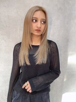 サニー 渋谷(SUNNY)&nbsp;姫カット、レイヤーカット、ハイトーン、ミルクティーベージュ